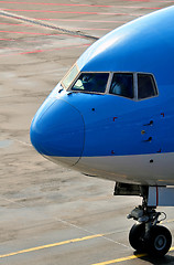 Image showing Passenger airplane nose