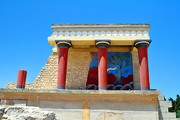 Image showing Archaeological site of Knossos. Minoan Palace. Crete.