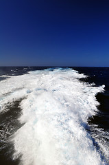 Image showing Fast ferry wake