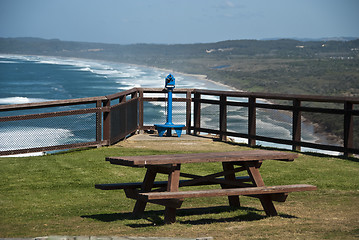 Image showing Bench on Paradise, Byron Bay, Australia, August 2009