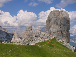 Image showing Giant Rocks, Dolomites, Italy, August 2009