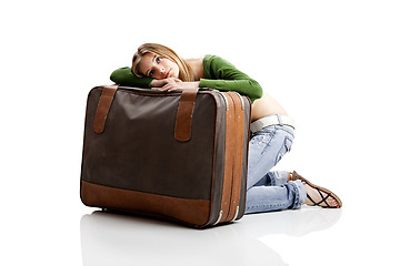 Image showing Tired woman