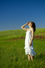 Image showing Young woman relaxing