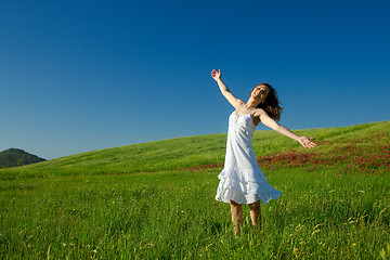 Image showing Young woman relaxing