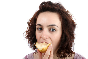 Image showing Hungry woman