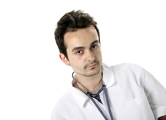 Image showing Doctor with stethoscope