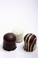 Image showing Chocolate covered meringue confection