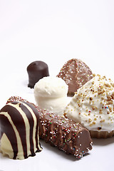 Image showing Chocolate covered meringue confection