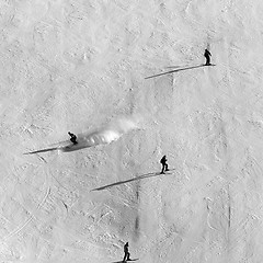 Image showing Skiers