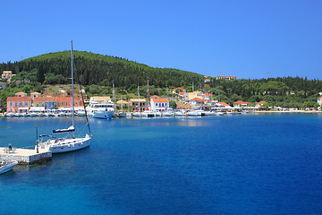 Image showing The harbour at Fiskardo 