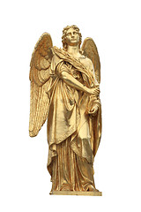 Image showing Golden statue of angel 