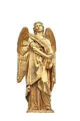 Image showing Golden statue of angel 