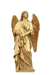 Image showing Golden statue of angel 