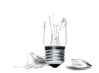 Image showing Broken lightbulb