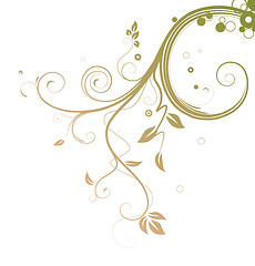 Image showing Grunge Floral Background