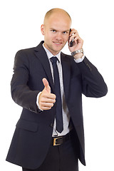 Image showing  Businessman Having An Affirmative Attitude