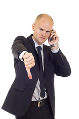 Image showing Businessman with bad news