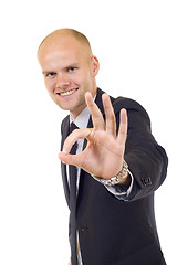 Image showing Portrait of young happy businessman