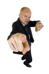 Image showing assured businessman pointing at you