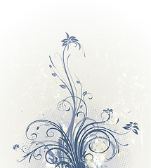 Image showing Grunge Floral Background