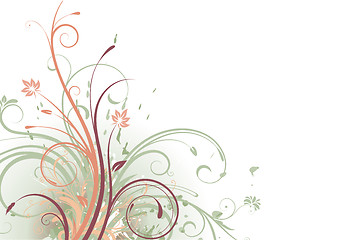 Image showing floral abstract background