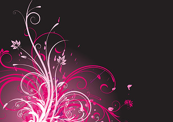 Image showing floral abstract background