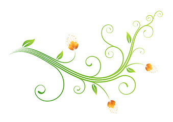 Image showing floral abstract background