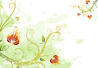 Image showing floral abstract background