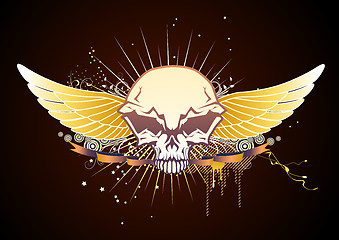 Image showing skull winged emblem