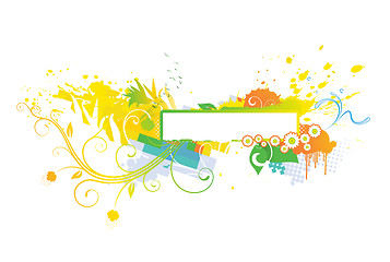 Image showing floral abstract background