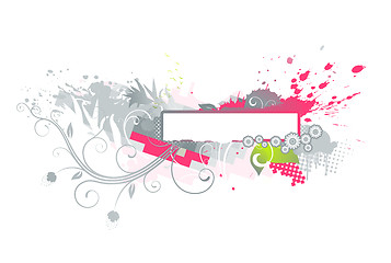 Image showing floral abstract background