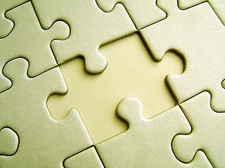 Image showing Yellow jigsaw