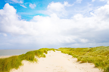 Image showing Beautiful day at the North Sea