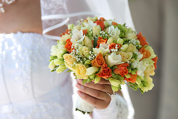 Image showing Multi-coloured bouquet 1.