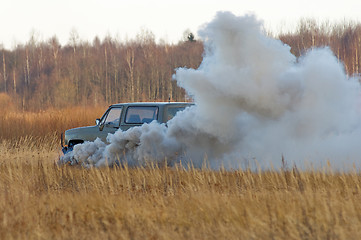 Image showing The explosion of car 1.