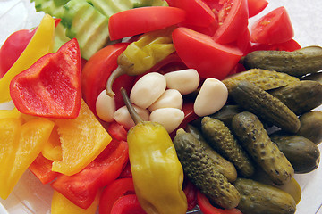 Image showing The selection of vegetables.