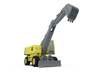 Image showing Construction truck isolated view