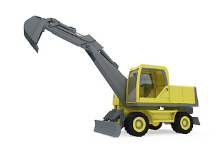 Image showing Construction truck isolated view