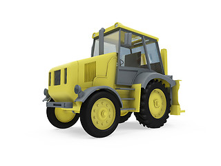 Image showing Construction truck isolated view