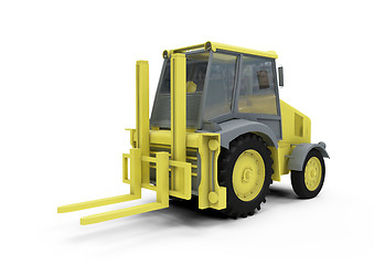 Image showing Construction truck isolated view