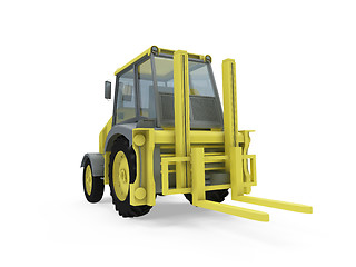 Image showing Construction truck isolated view