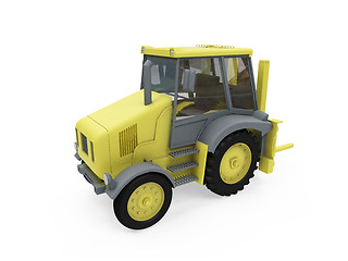 Image showing Construction truck isolated view