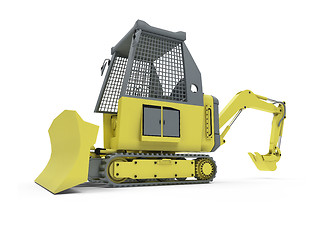 Image showing Construction truck isolated view