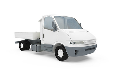 Image showing Construction truck isolated view