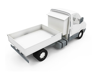 Image showing Construction truck isolated view