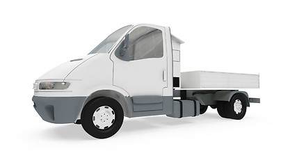 Image showing Construction truck isolated view