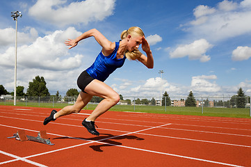 Image showing Track athlete