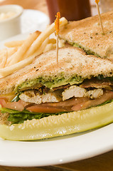 Image showing grilled chicken filet sandwich