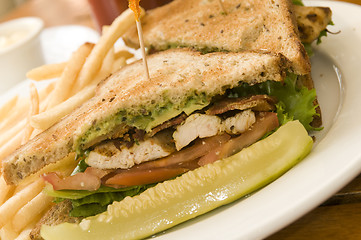 Image showing grilled chicken filet sandwich