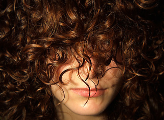 Image showing Hidden Woman Face - Hidden by hair